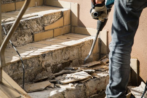 Concrete Stair Demolition in Paducah
